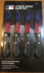 Los Angeles Angels 4 Piece Steak Knife Set – Stainless Steel – MLB – NIP