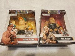 WWE Slam Loot Crate DIE-CAST METALS John Cena & The Rock 4&Prime; Heavy Figures NEW