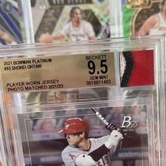 2021 Bowman Platinum Shohei Ohtani #93 Graded GEM MINT 9.5 With Jersey Patch HOT