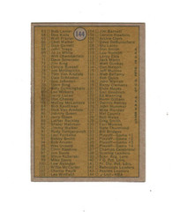 1971-72 Topps Basketball Checklist #1 Card #144