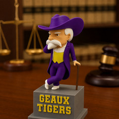 3D Printed Colonel Statue | in LSU colors