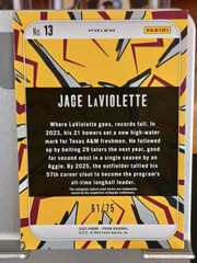 2025 Panini Prizm – Dingers! Jace LaViolette #13 Blue Pulsar Prizm /75 (RC)