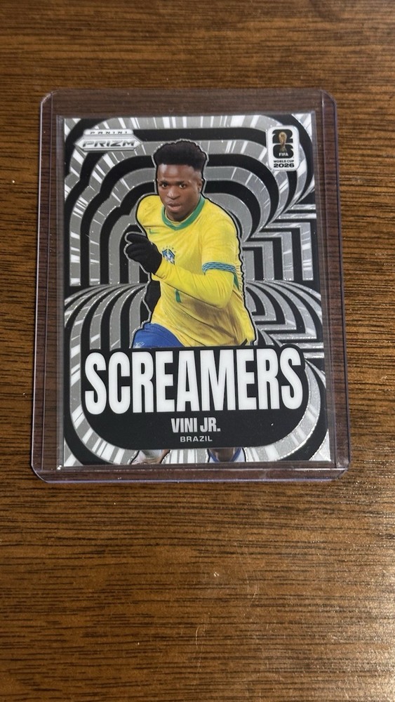 2026 Panini Prizm FIFA World Cup Vini Vinicius Jr. Screamers Refractor Brazil
