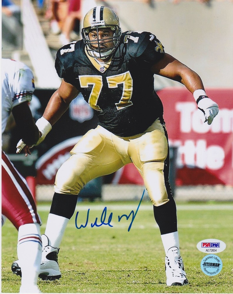 WILLIE ROAF Signed Autograph 8×10 Photo Picture New Orleans Saints KC Chiefs PSA