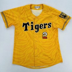 Hanshin Tigers Jersey Mens Large Yellow Japan NPB Baseball Osaka Hojoh 2 Mizuno