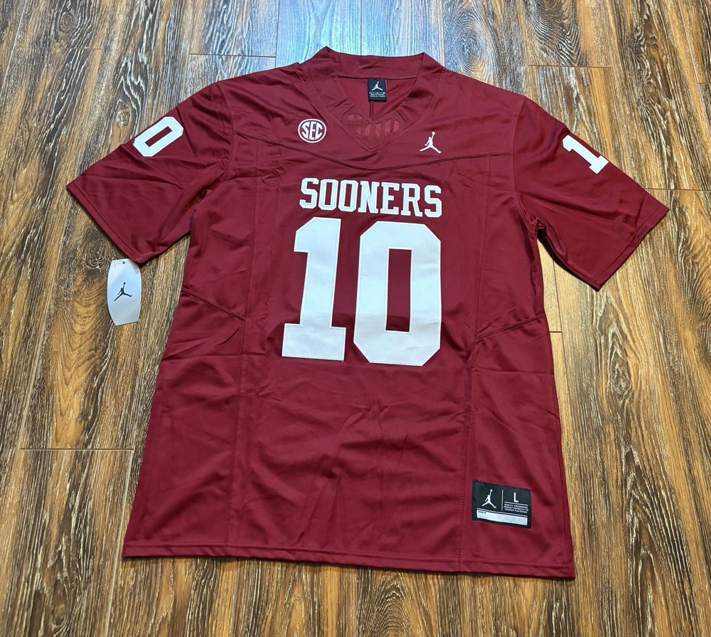 John Mateer Oklahoma Sooners Adult Large Football Jersey Brand New