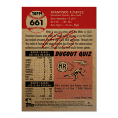 2023 Topps Living Set Card 661 Francisco Alvarez – Free Shipping Always!