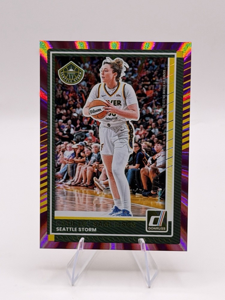 2025 Panini Donruss WNBA – Katie Lou Samuelson #53 Purple Laser /99