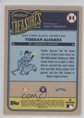 2025 Topps Shoebox Treasures Grayscale Filter /75 Yordan Alvarez #31 qf6