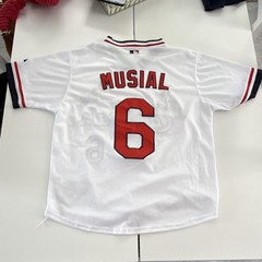 Majestic St. Louis Cardinals Stan Musial #6 MLB Jersey White/Red/Navy Men&rsquo;s 48 M
