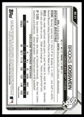 Brooks Gosswein 2021 Bowman Draft #BD-21 Chicago White Sox
