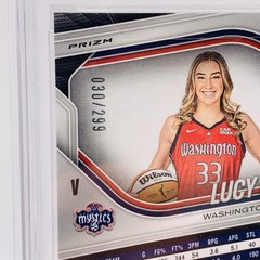 Lucy Olsen 2025 Panini WNBA Prizm /299 Red Variation RC Mystics #145 PSA 10 🔥