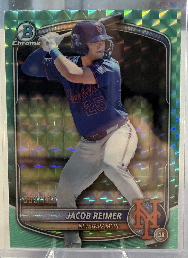 JACOB REIMER 2025 BOWMAN CHROME DRAFT AQUA GEOMETRIC /125 Q3855