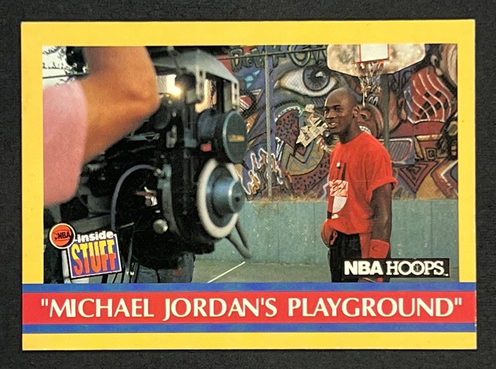 1990-91 NBA Hoops – Inside Stuff Michael Jordan #382 Chicago Bulls