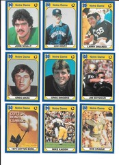 1990 Collegiate Collection Notre Dame Football Trading Cards / U Choose / mb5