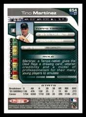 2004 Topps Total #654 Tino Martinez Tampa Bay Devil Rays