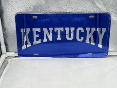 Kentucky Wildcats NCAA Blue Mirrored Laser Cut License Plate Craftique