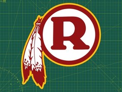 Washington Redskins Throwback Water Proof UV Safe Glossy Vinyl Decal / Sticker