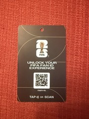 FIFA Official World Cup 2026 Fan ID Pass Card Badge Black/Gold USA Mexico Canada