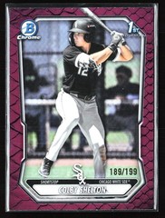 Colby Shelton #/199 Chrome Reptilian Fuchsia Refractor #BCP-144 2026 Bowman
