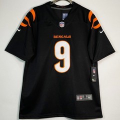 Joe/#9/Burrow/Bengals/Stitched/Jersey/Black/S/M/L/XL/2XL/3XL/4XL