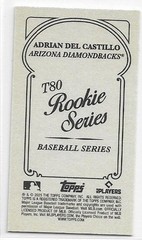 2025 Topps 205 Adrian Del Castillo #NNO T80 Rookie Series Mini Diamomdbacks