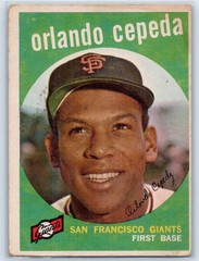 1959 Topps #390 Orlando Cepeda