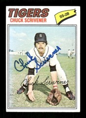 1977 Topps 173 Chuck Scrivener signed auto autograph BXCP47