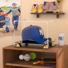 Hat Display Case, Acrylic Baseball Cap Display Box, UV Fade Protection, Solid