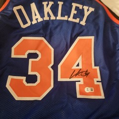 Charles Oakley Men&rsquo;s York Knicks Jersey Beckett Certified Size XL