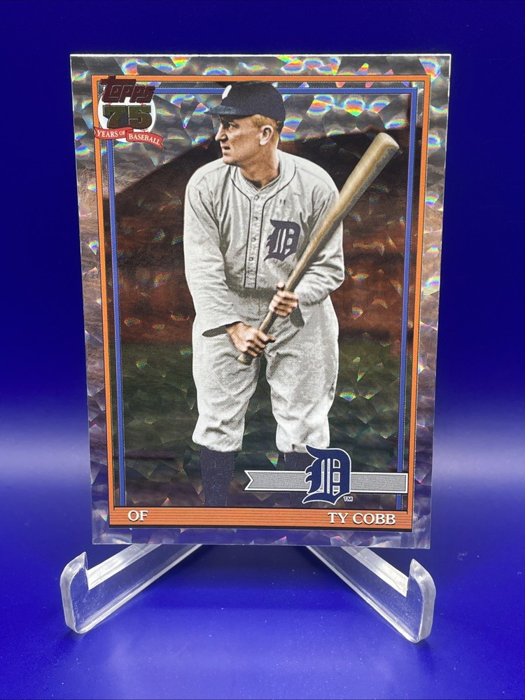 2026 Topps Series 2 Ty Cobb Silver Crackleboard #91B2-10