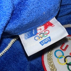 RARE 1980 Levi&rsquo;s Olympic USA Track Jacket Under License L.A. Committee