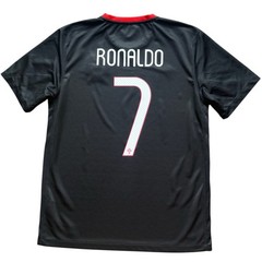 2015 Portugal Away Jersey #7 Ronaldo Medium Soccer CR7 Vintage Black Kit