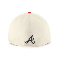 Men&rsquo;s &rsquo;47 Natural Atlanta Braves Crosstown Franchise Fitted Hat