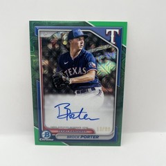 2024 Bowman Chrome – Mega Box Mojo Auto Brock Porter #BMA-BP Green Refractor /99