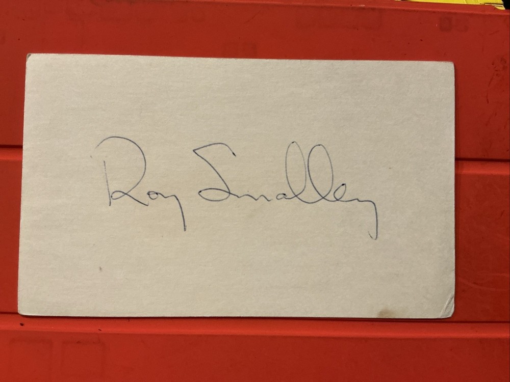 Roy Smalley🔥MLB: 1982 New York Yankees🔥🔥Autograph ⚾️⚾️