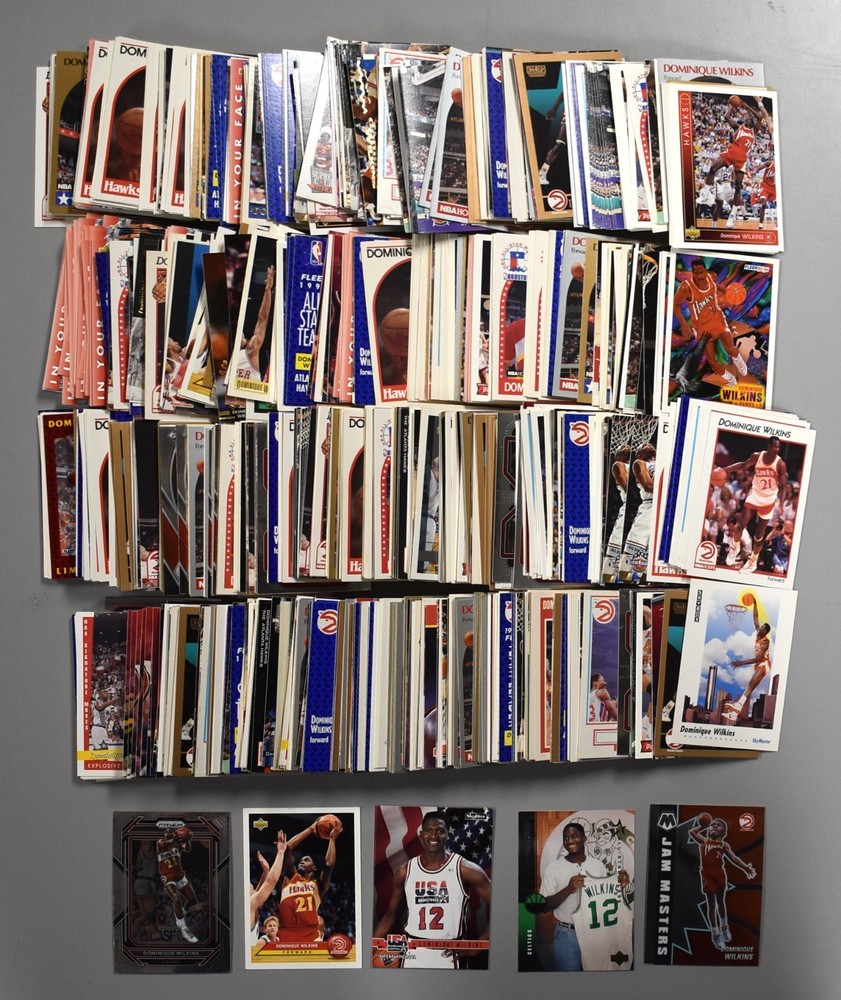 Lot Of (1,335) Dominique Wilkins Premium Base Cards Hawks Spurs Celtics