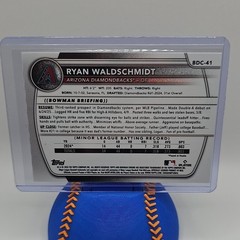 Topps 2025 Bowman Draft Chrome Ryan Waldschmidt BDC-41 Yellow Reptilian 58/75