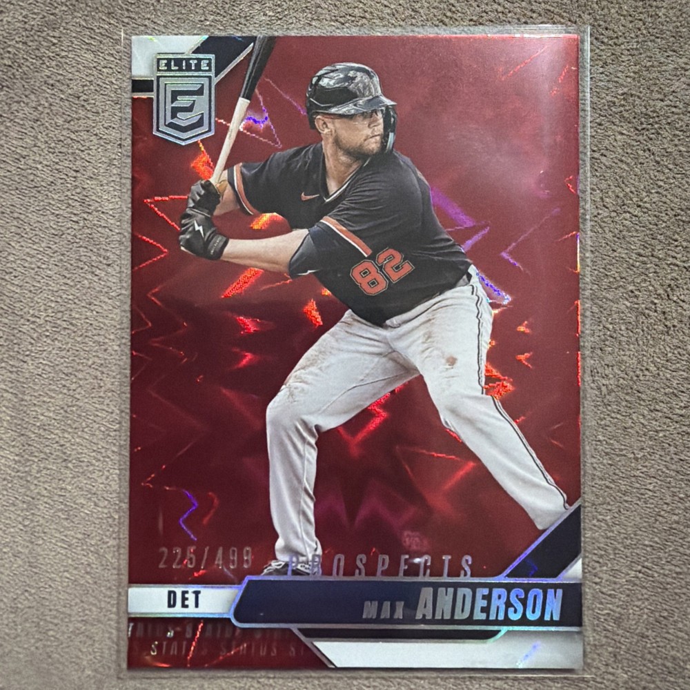 ❤️🎩2026 Donruss Elite Max Anderson RED Status Explosion 225/499 Prospects