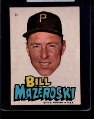 1967 Topps Pirates Stickers #14 Bill Mazeroski EXMT X3314292