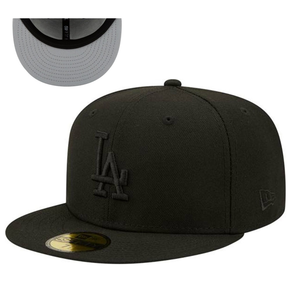 New Era 59FIFTY Los Angeles Dodgers All Black Fitted Hat