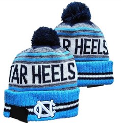 North Carolina Tar Heels Winter Knit Hat – Thermal Fleece Lined Beanie with Pom