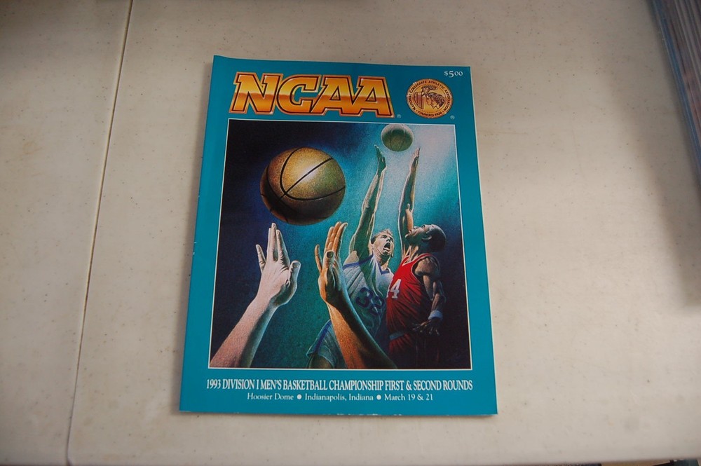 1993 NCAA Basketball Tournament First / Second Round Program – Indiana etc