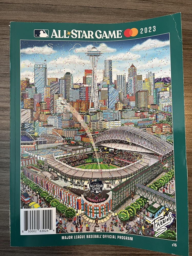2023 MLB All Star Game Program Charles Fazzino Specialty Cover New 240 Pages