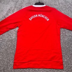 Bayern Munich Adidas Soccer Jersey Men Energy Drop 70s Long Sleeve Red Large NEW