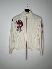 Vintage 1980’s Winston Jacket Men’s White Zip Up Racing Everyday Car NASCAR
