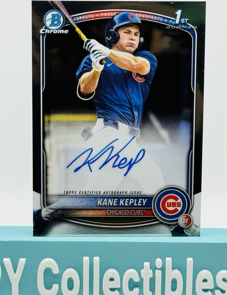 2025 Bowman Chrome Draft Kane Kepley 1st On Card Auto #CPA-KK Cubs