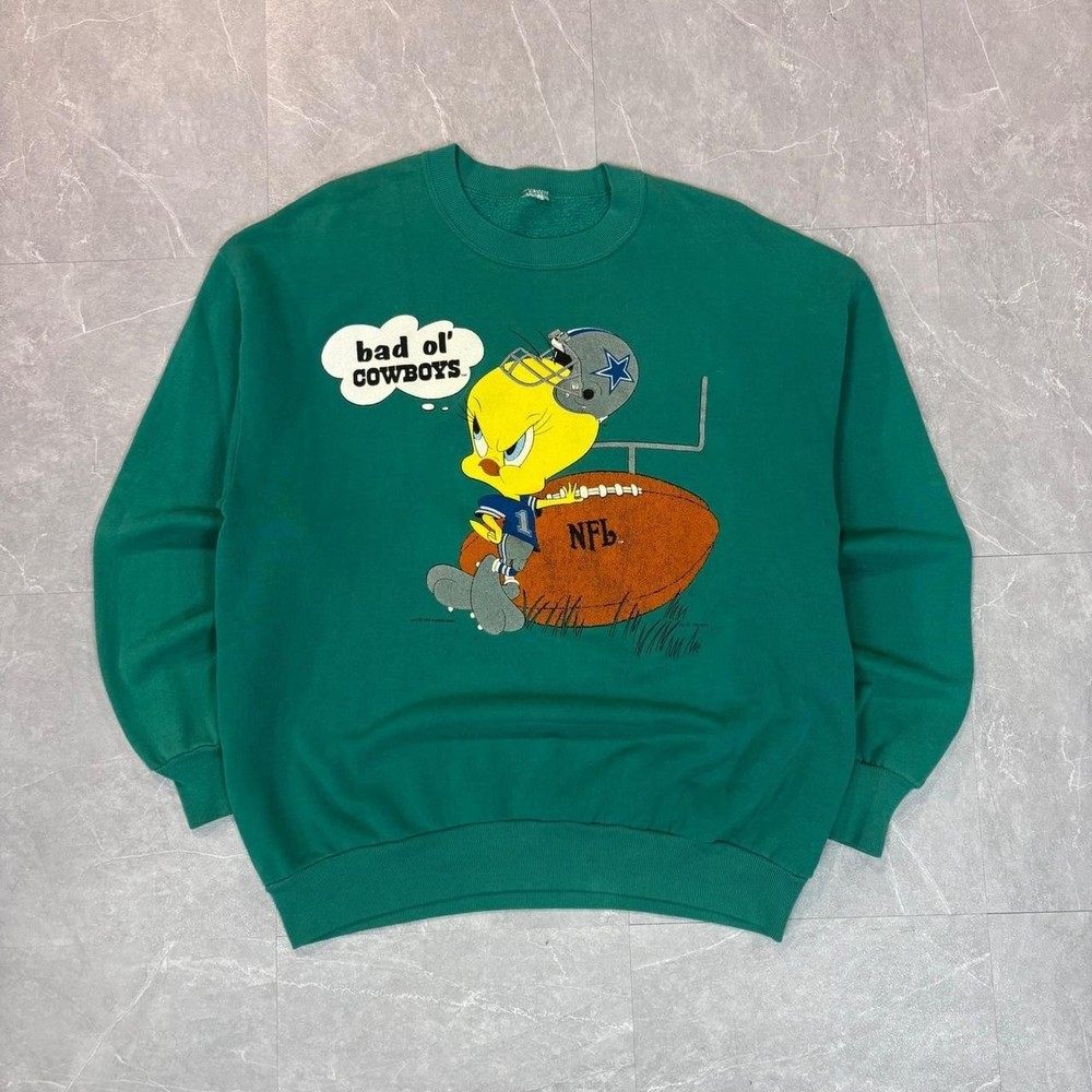 Vintage Looney Tunes Tweety Bird Dallas Cowboys NFL Sweatshirt VK15240