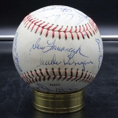 1976 Detroit Tigers Team Signed Baseball Mark Fidrych +20 Autograph ZJ22929