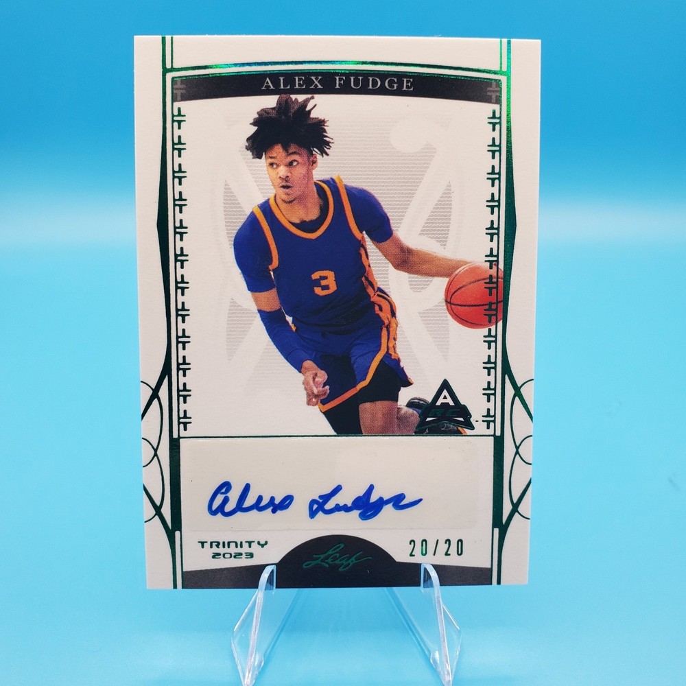 2022-23 Leaf Trinity – Alex Fudge #BA-AF1 Holo Green /20 (AU, RC)